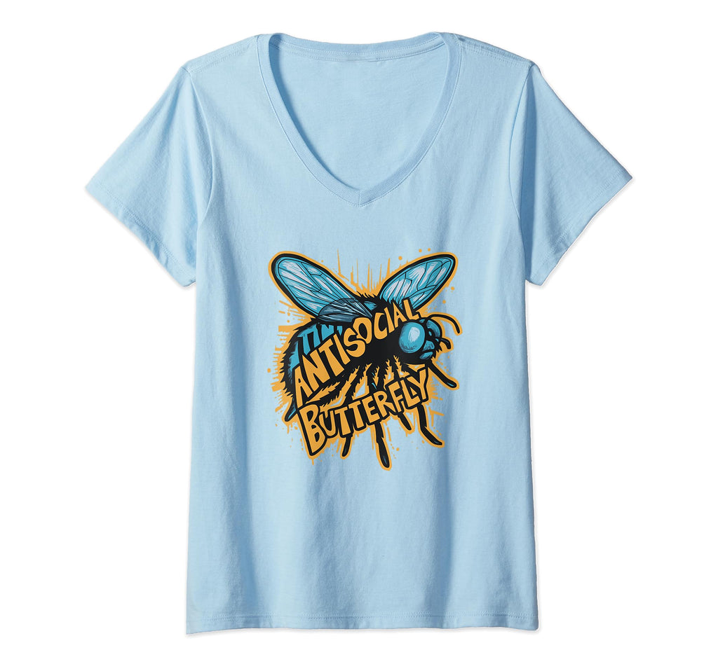 Womens Antisocial Butterfly Funny T-Shirt - Novelty Apparel Men Women - T-Shirt, Sweatshirt, Hoodie