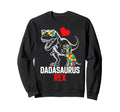 Autism Dad Dinosaur Father Autistic Sweatshirt - Graphic Print Men Women - T-Shirt, Sweatshirt, Hoodie