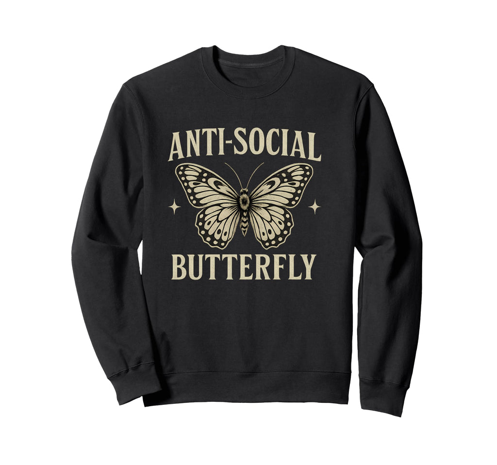 Anti Social Funny Introvert Sweatshirt - Fun Novelty Design for Adults - T-Shirt, Sweatshirt, Hoodie