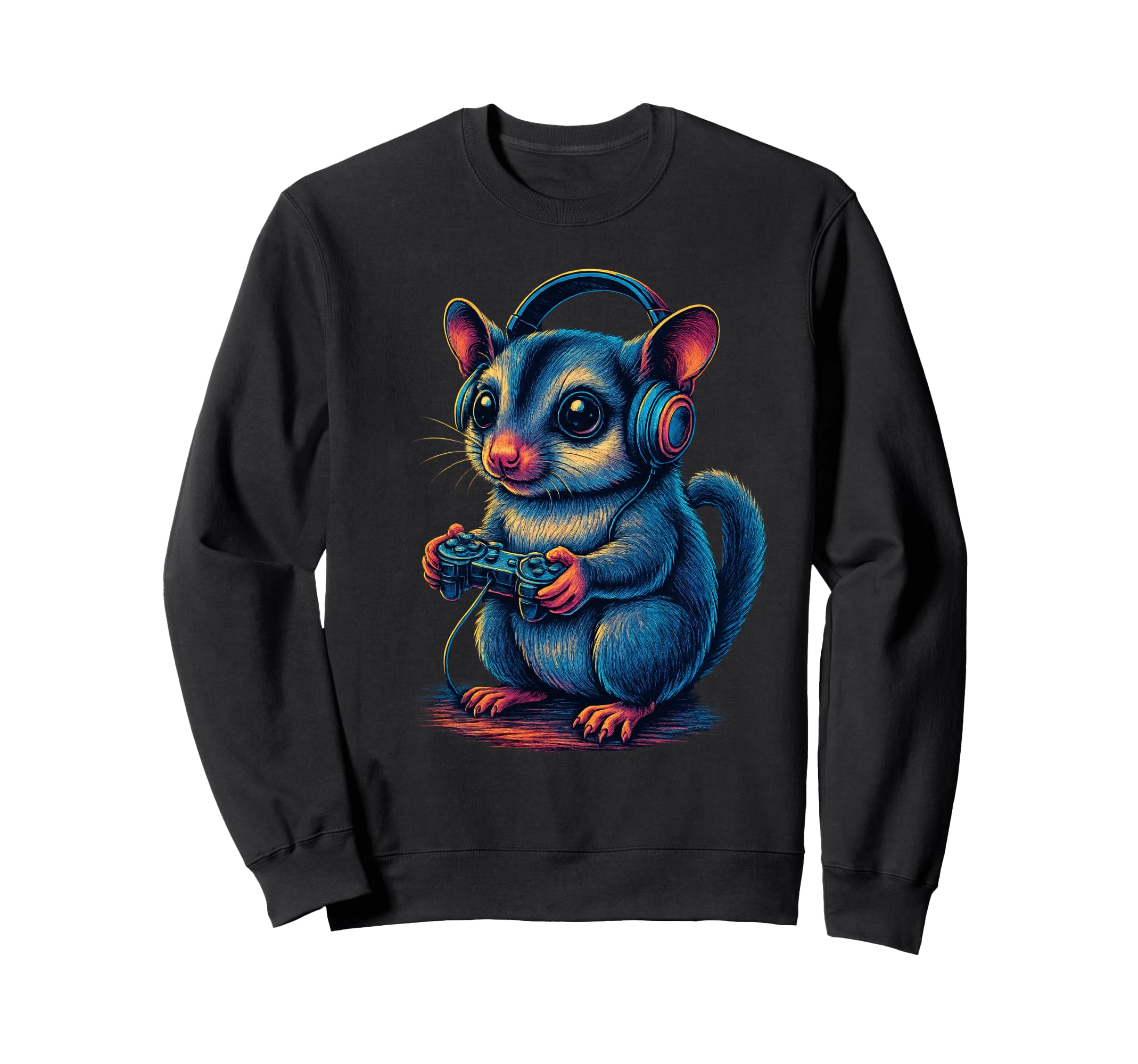 Sugar Glider Gamer Gaming Pet Sweatshirt - Aesthetic Graphic Men Women - T-Shirt, Sweatshirt, Hoodie