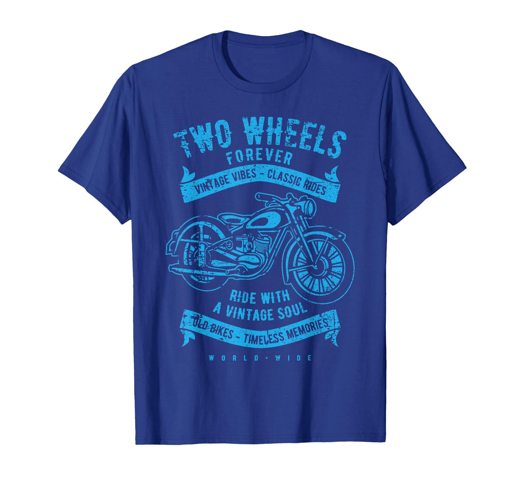 Two Wheels Forever Motorcycle T-Shirt - Graphic Print Unisex - T-Shirt, Sweatshirt, Hoodie