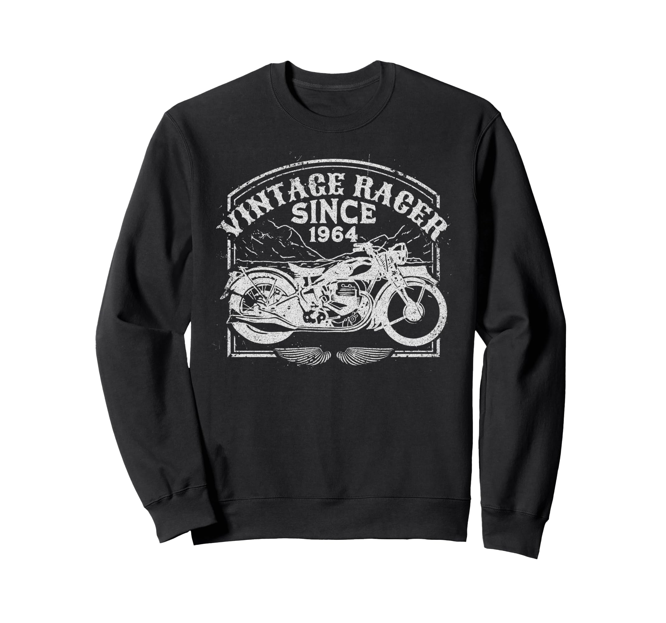 Racer Since 1964 Motorbike Motorcycle Sweatshirt - Unique Graphic Unisex - T-Shirt, Sweatshirt, Hoodie
