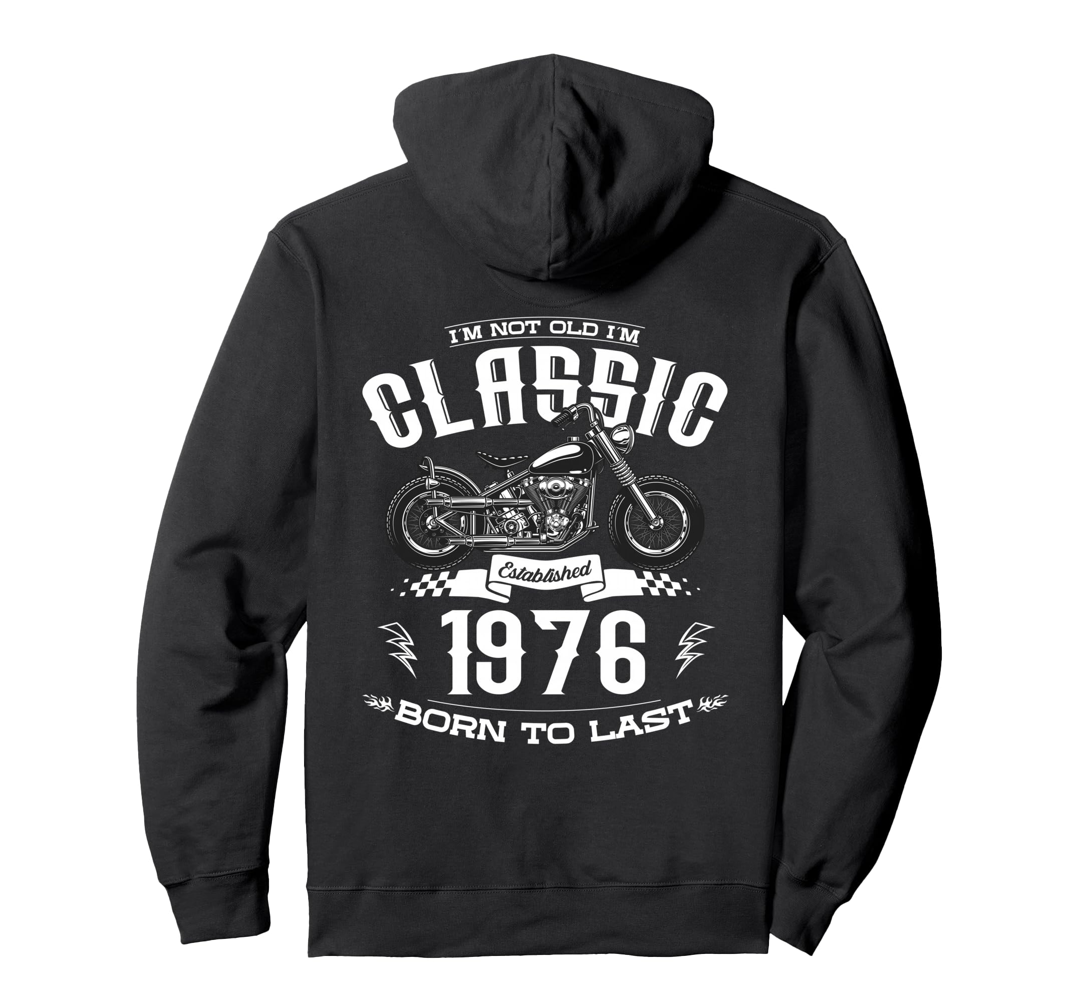 48Th Birthday Motorcycle Motorcyclist Hoodie - Custom Art Print Unisex - T-Shirt, Sweatshirt, Hoodie