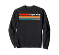 1980S Cape May New Jersey Sweatshirt - Minimalist Print Unisex - T-Shirt, Sweatshirt, Hoodie