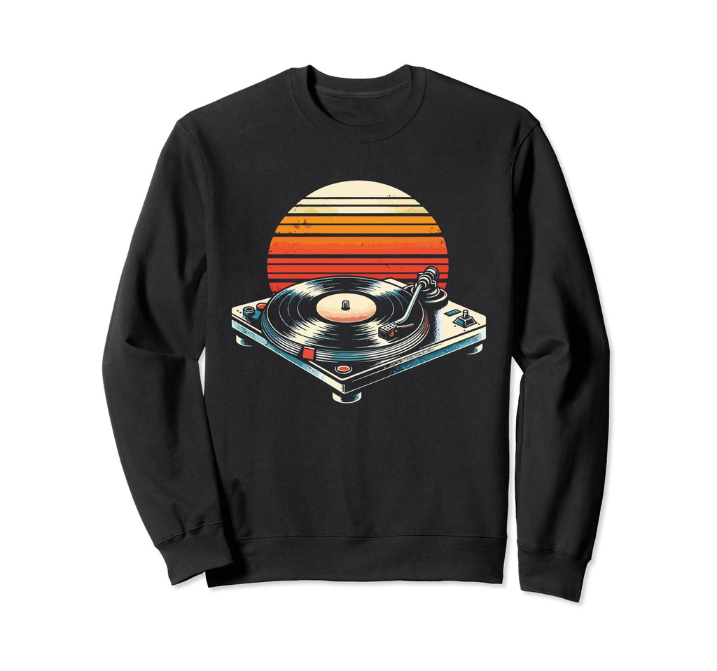 Vinyl Collecting Record Player Sweatshirt - Aesthetic Graphic Men Women - T-Shirt, Sweatshirt, Hoodie