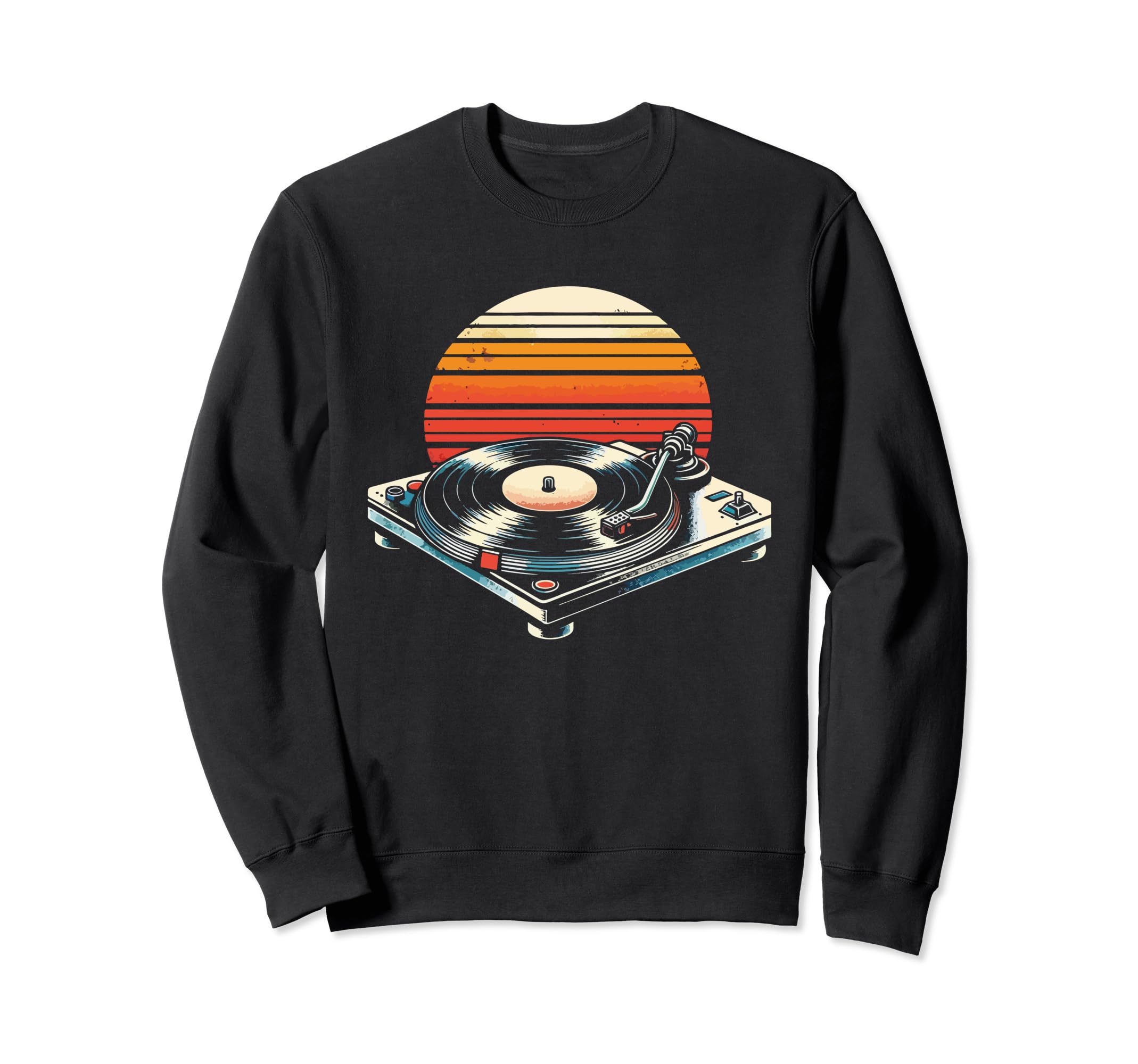 Vinyl Collecting Record Player Sweatshirt - Aesthetic Graphic Men Women - T-Shirt, Sweatshirt, Hoodie