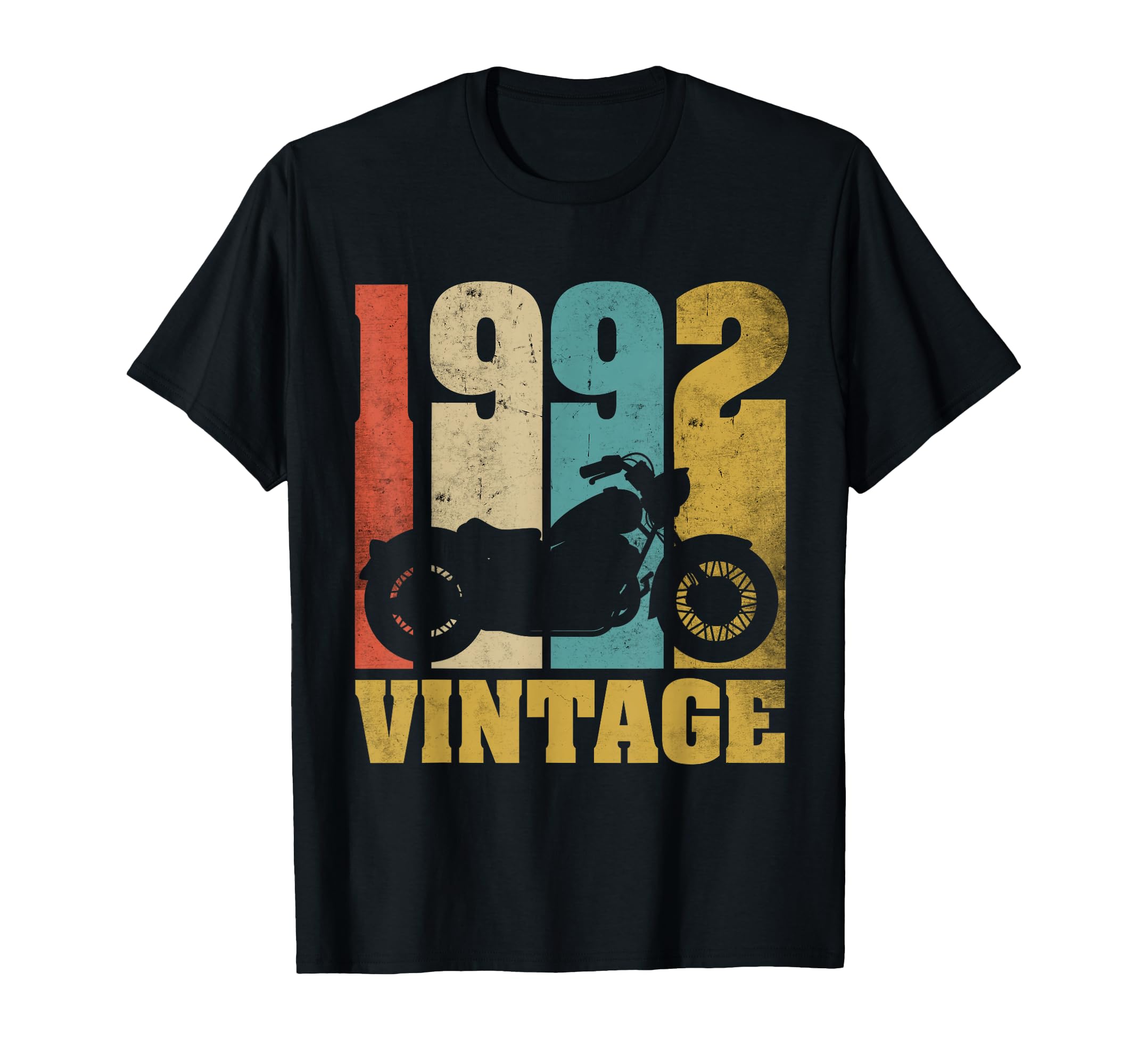 1992 Motorcycle 34Th Birthday Gift Biker T-Shirt - Trendy Graphic Unisex - T-Shirt, Sweatshirt, Hoodie
