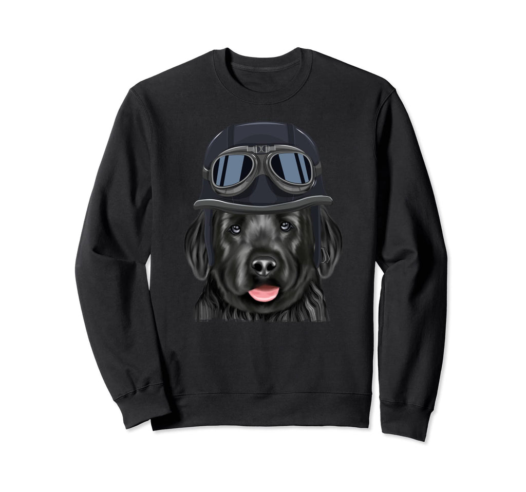 Funny Motorcycle Helmet Black Sweatshirt - Novelty Apparel for Adults - T-Shirt, Sweatshirt, Hoodie