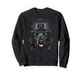 Funny Motorcycle Helmet Black Sweatshirt - Novelty Apparel for Adults - T-Shirt, Sweatshirt, Hoodie