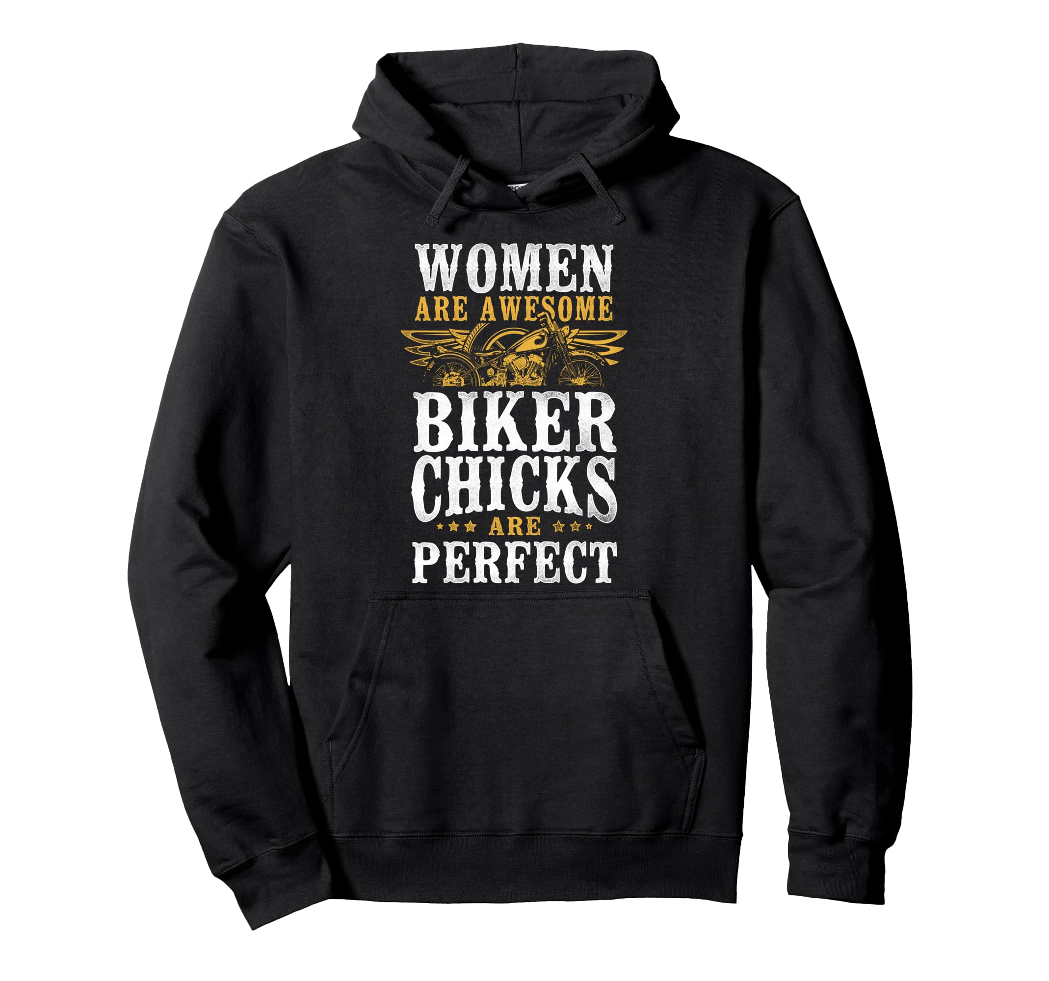 Motorcycle Biker Female Are Awesome Hoodie - Custom Art Print for Adults - T-Shirt, Sweatshirt, Hoodie