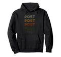 Love Heart Post Grunge Black Post Hoodie - Unique Graphic Unisex - T-Shirt, Sweatshirt, Hoodie