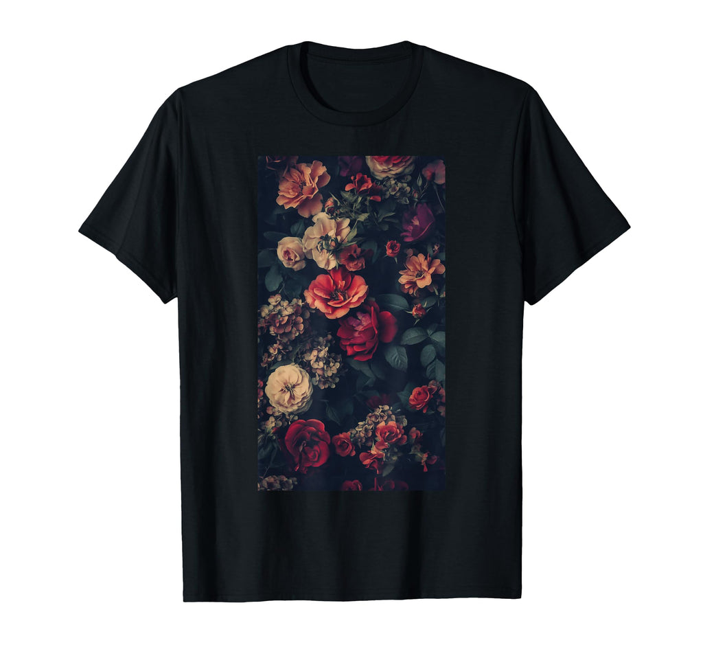 Floral Pattern Botanical Art Garden T-Shirt - Minimalist Print Men Women - T-Shirt, Sweatshirt, Hoodie