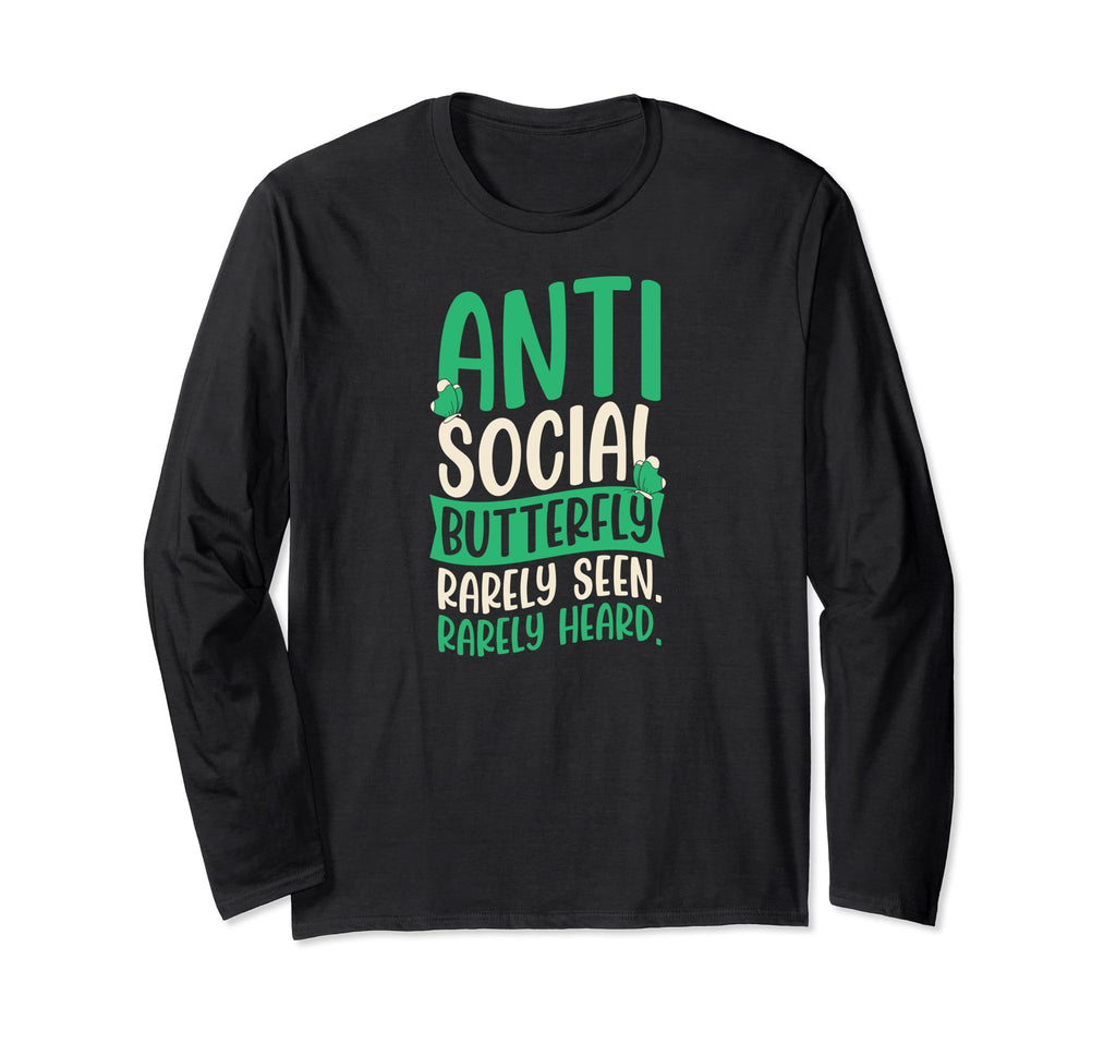 Antisocial Butterfly Rarely Seen Rarely T-Shirt - Unique Graphic Unisex - T-Shirt, Sweatshirt, Hoodie