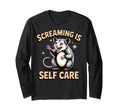 Opossum Therapeutic Screaming Stress T-Shirt - Aesthetic Graphic Unisex - T-Shirt, Sweatshirt, Hoodie