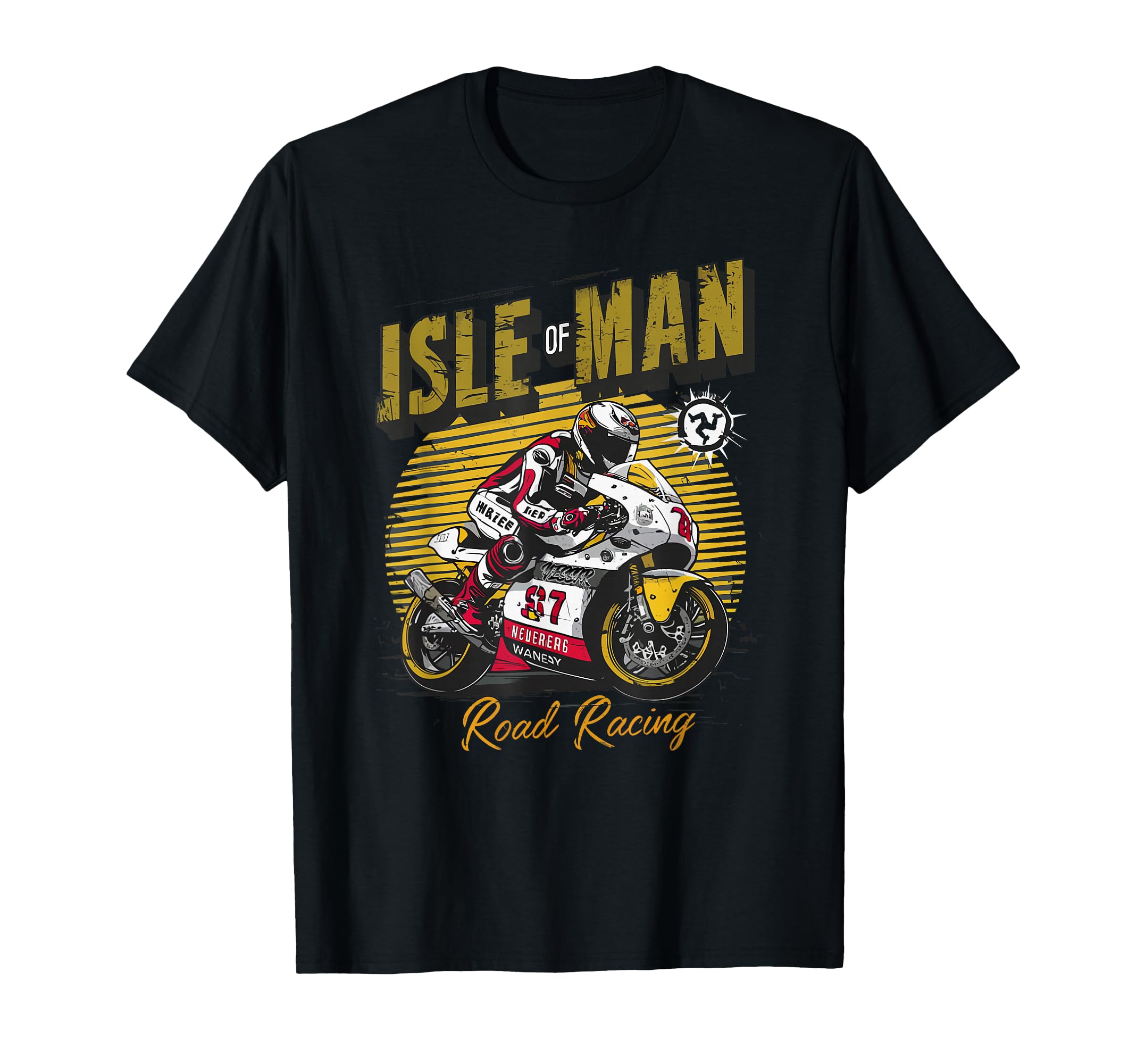 Isle Road Racing Manx Motorcycle Race T-Shirt - Novelty Apparel Unisex - T-Shirt, Sweatshirt, Hoodie