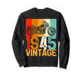 77 Years Old Motorcycle 1945 77Th Sweatshirt - Fun Novelty Design Unisex - T-Shirt, Sweatshirt, Hoodie