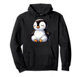 Meditation Penguin Yoga Pose Hoodie - Aesthetic Graphic for Adults - T-Shirt, Sweatshirt, Hoodie