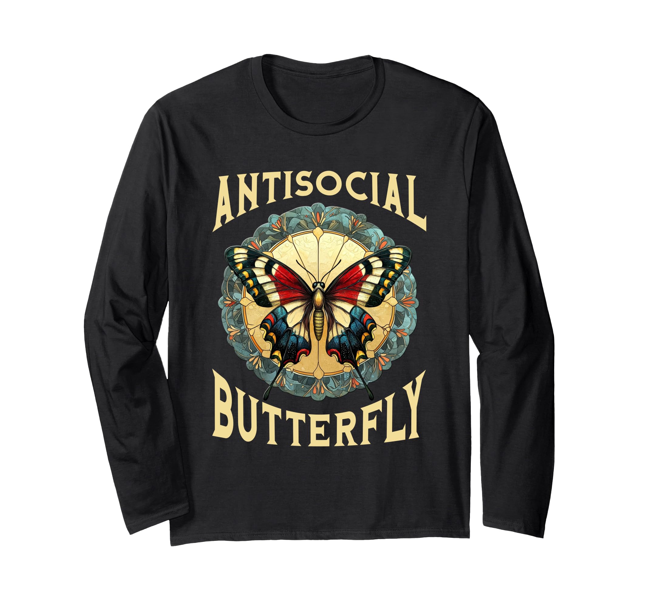 Antisocial Butterfly T-Shirt - Trendy Graphic Unisex - T-Shirt, Sweatshirt, Hoodie