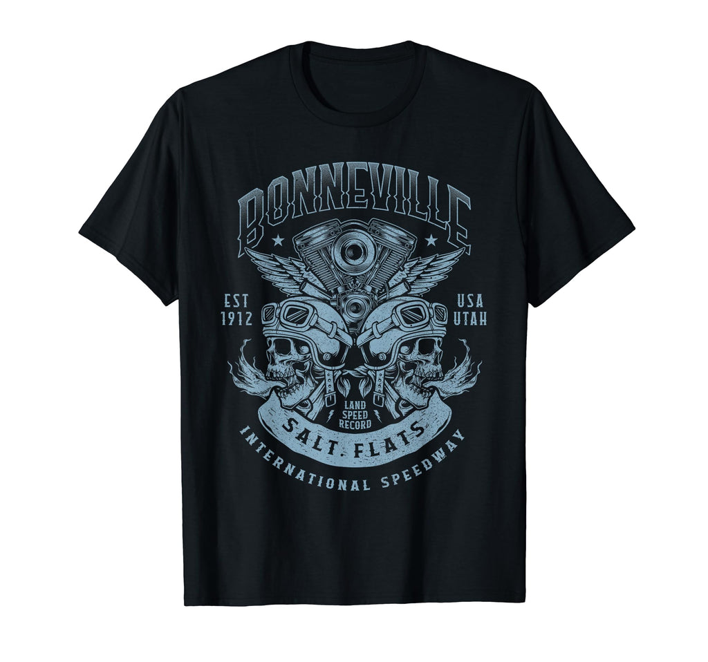 Bonneville Salt Flats Motorcycle Racing T-Shirt - Minimalist Print Unisex - T-Shirt, Sweatshirt, Hoodie