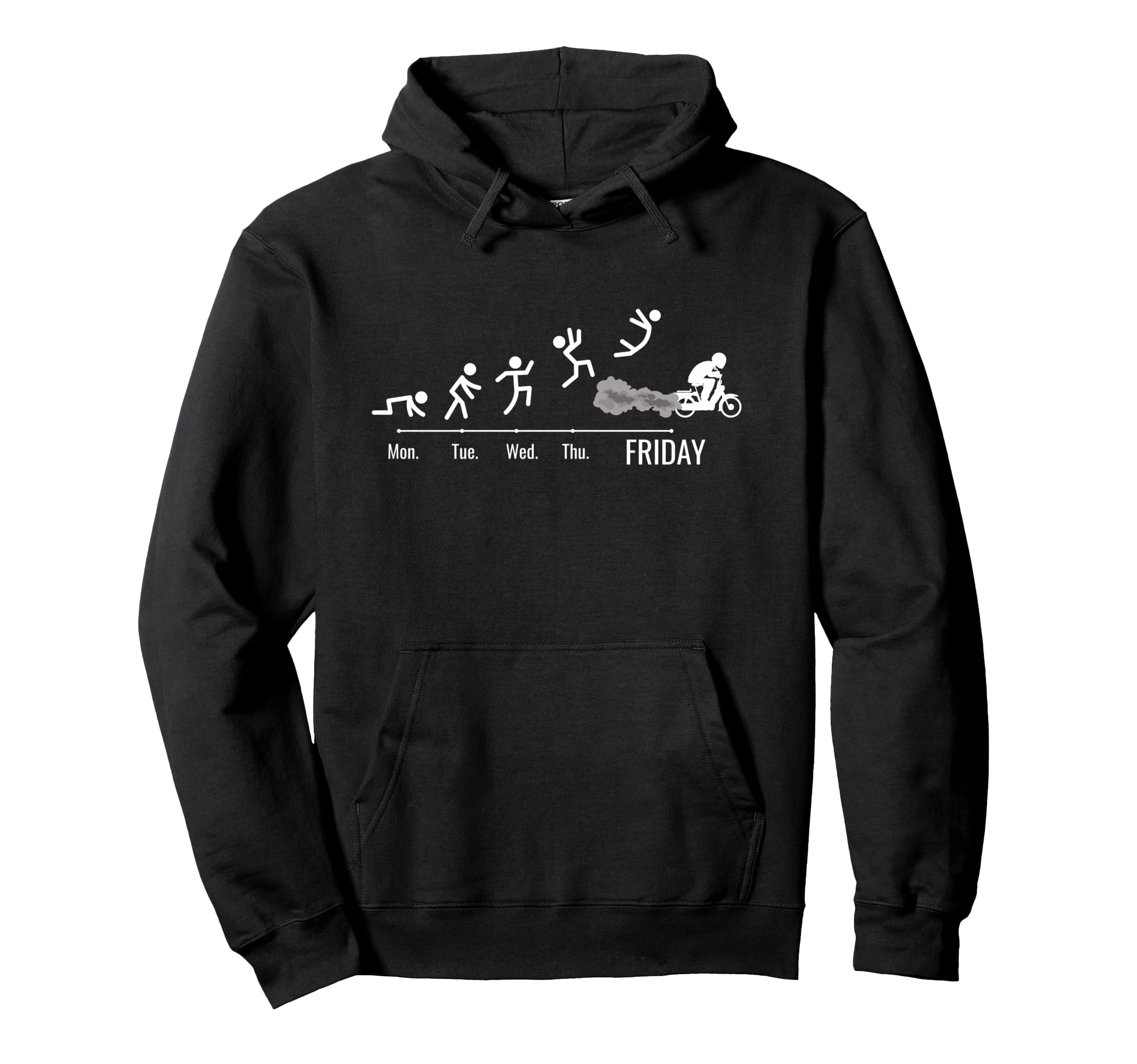 Moped Bike Mofas Moped Weekend Motorcycle Hoodie - Unique Graphic Unisex - T-Shirt, Sweatshirt, Hoodie
