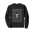 Cow Skull Western Boho Country Sweatshirt - Custom Art Print for Adults - T-Shirt, Sweatshirt, Hoodie