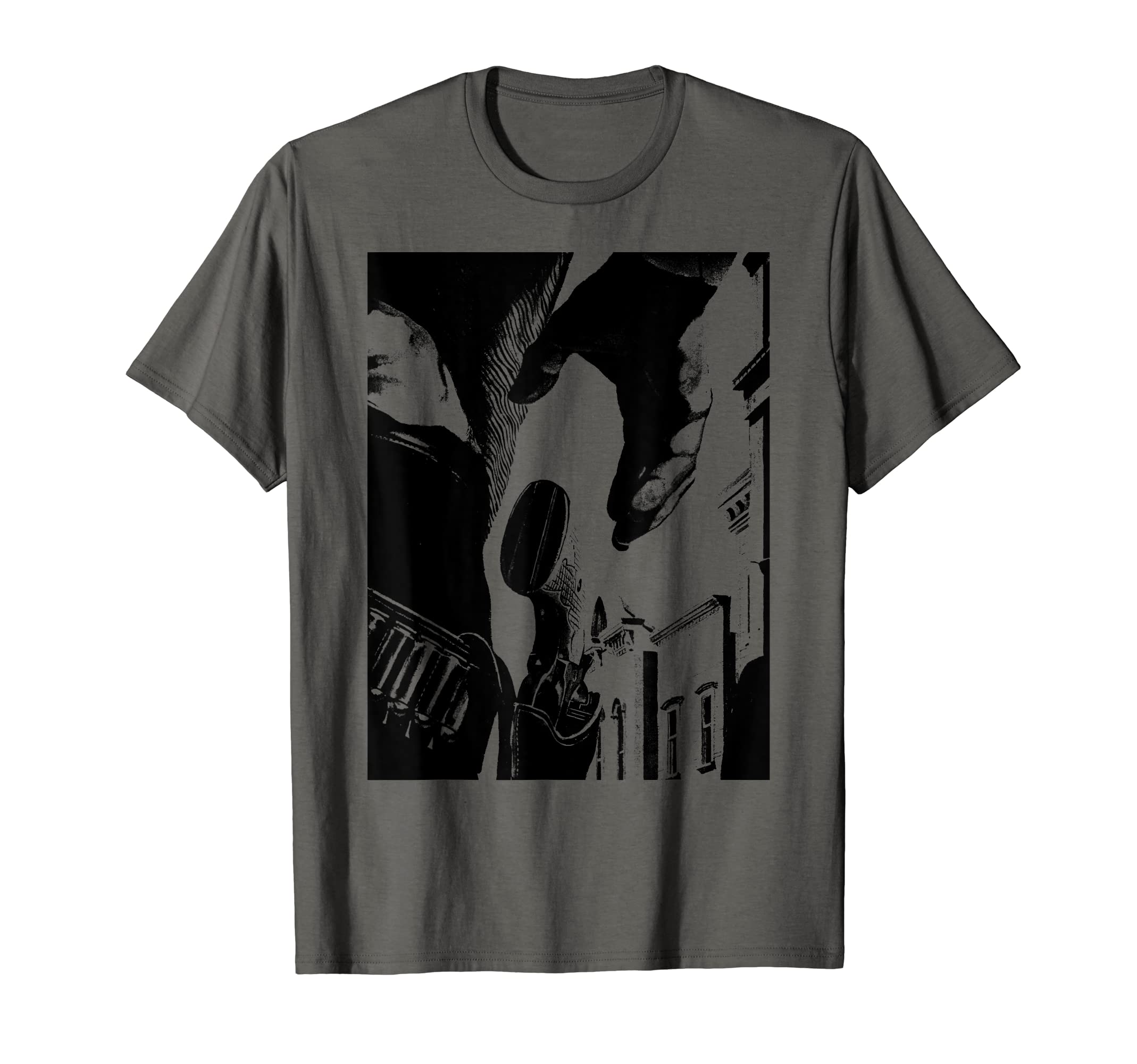 Shootout Draw Wild West Old Western T-Shirt - Graphic Print for Adults - T-Shirt, Sweatshirt, Hoodie