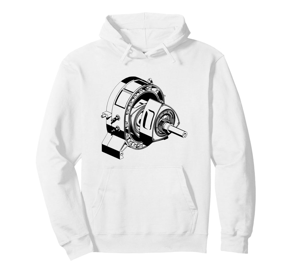 Rotary Engine Blueprint Diagram Car Hoodie - Fun Novelty Design Unisex - T-Shirt, Sweatshirt, Hoodie