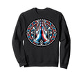 Colorful Geometric Praying Hands Sweatshirt - Trendy Graphic for Adults - T-Shirt, Sweatshirt, Hoodie