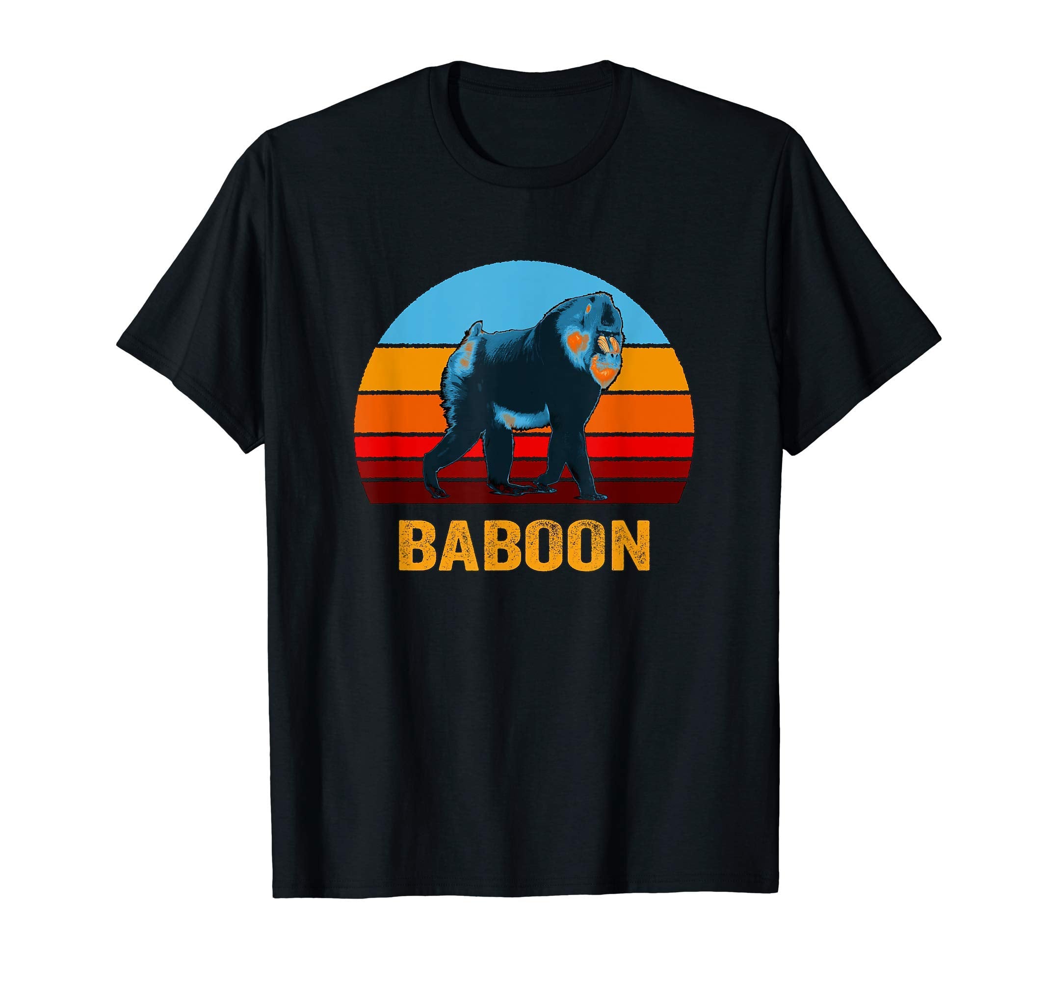 Sunset Baboon T-Shirt - Fun Novelty Design Men Women - T-Shirt, Sweatshirt, Hoodie