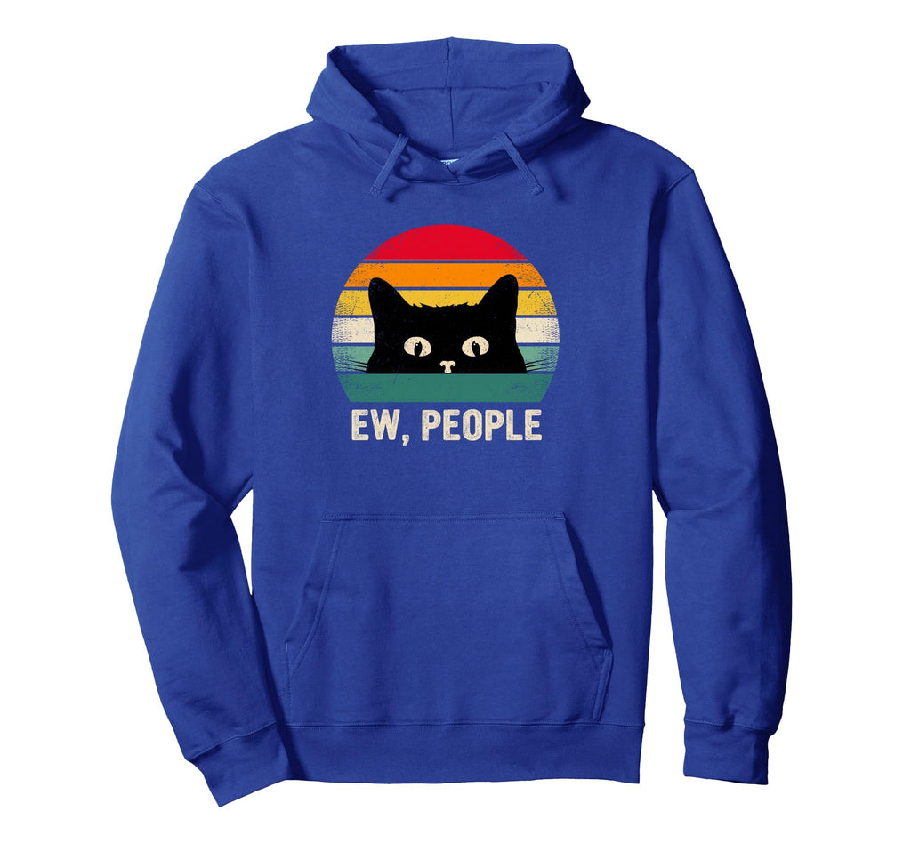 Ew People Cat Social Introvert Funny Cat Hoodie - Graphic Print Unisex - T-Shirt, Sweatshirt, Hoodie