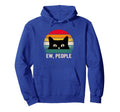 Ew People Cat Social Introvert Funny Cat Hoodie - Graphic Print Unisex - T-Shirt, Sweatshirt, Hoodie