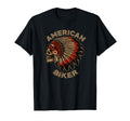 Skull Native Indian American Motorcycle T-Shirt - Minimalist Print Unisex - T-Shirt, Sweatshirt, Hoodie