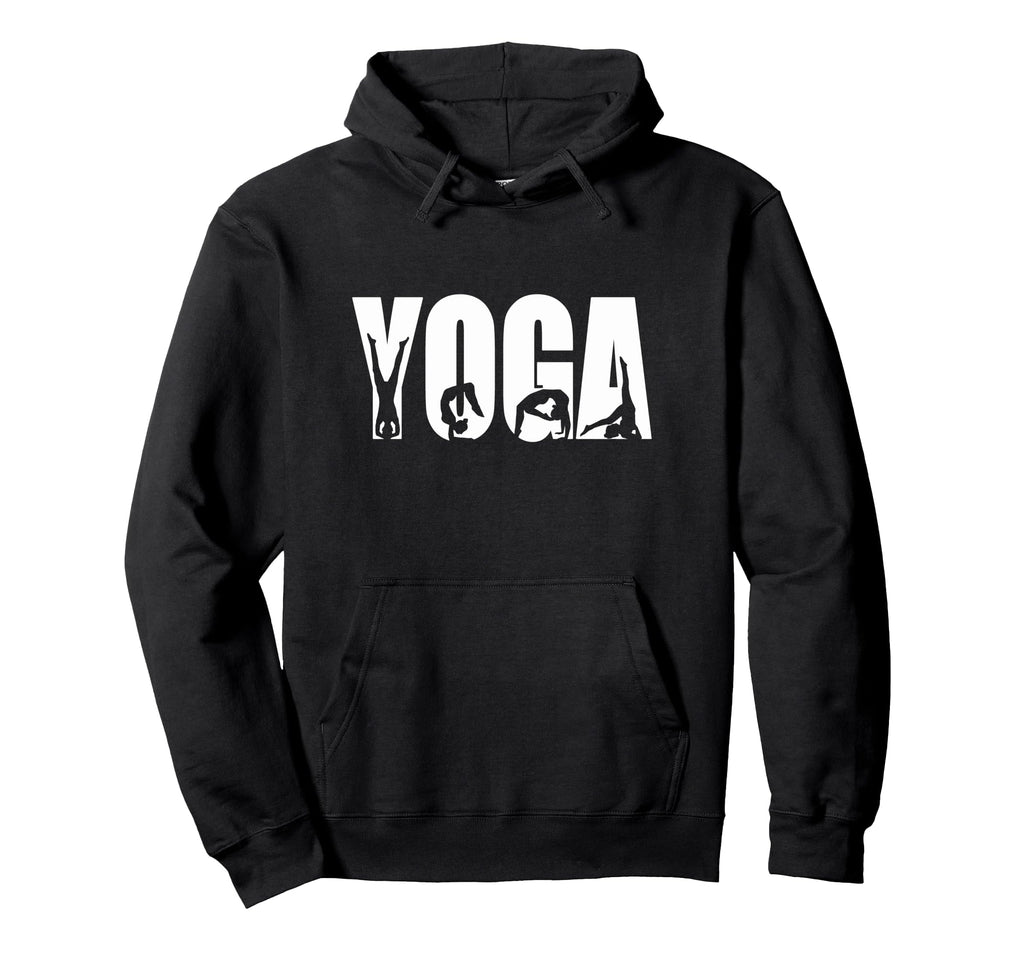 Yoga Pose Silhouettes Wellness Hoodie - Custom Art Print for Adults - T-Shirt, Sweatshirt, Hoodie