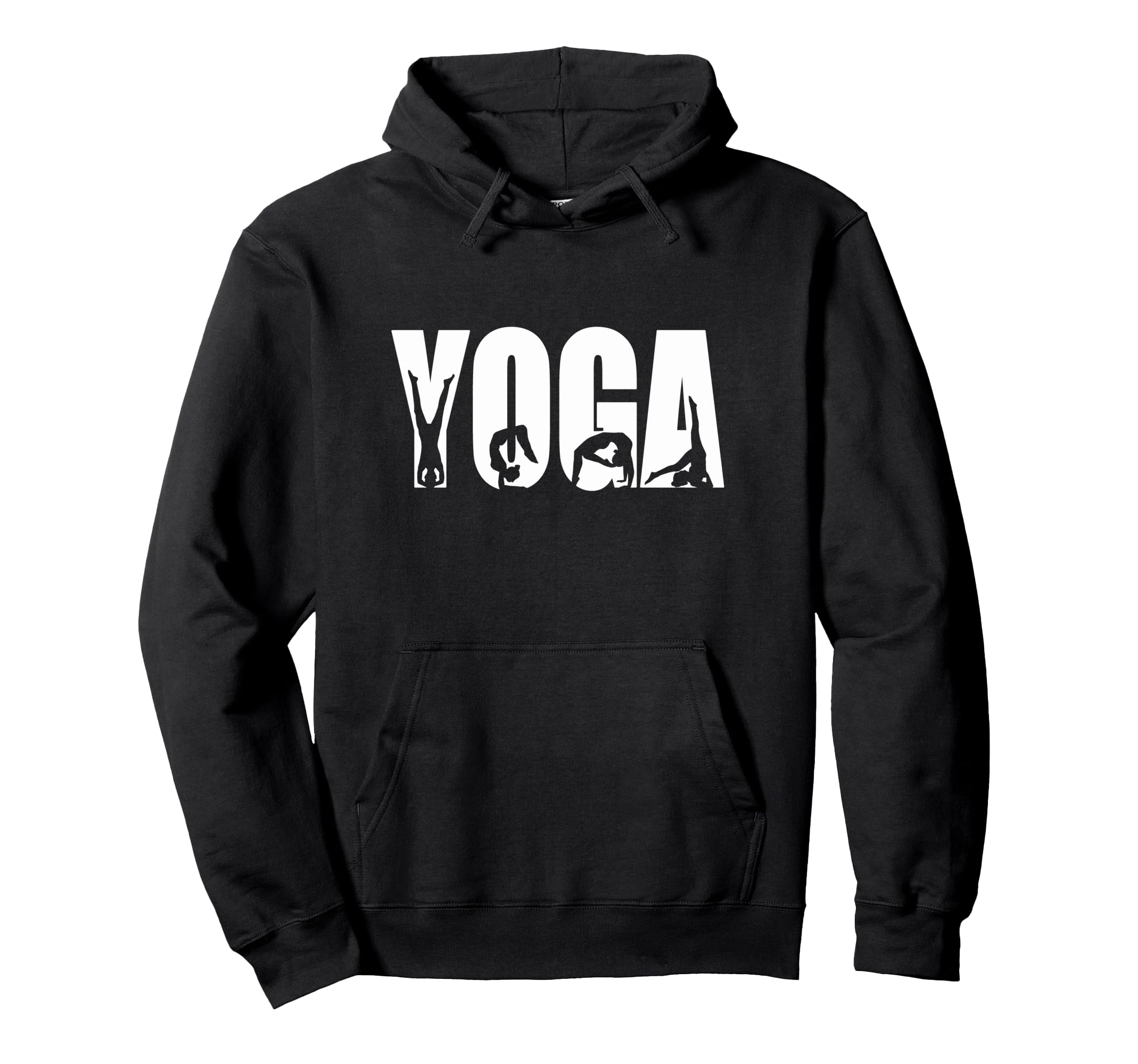 Yoga Pose Silhouettes Wellness Hoodie - Custom Art Print for Adults - T-Shirt, Sweatshirt, Hoodie