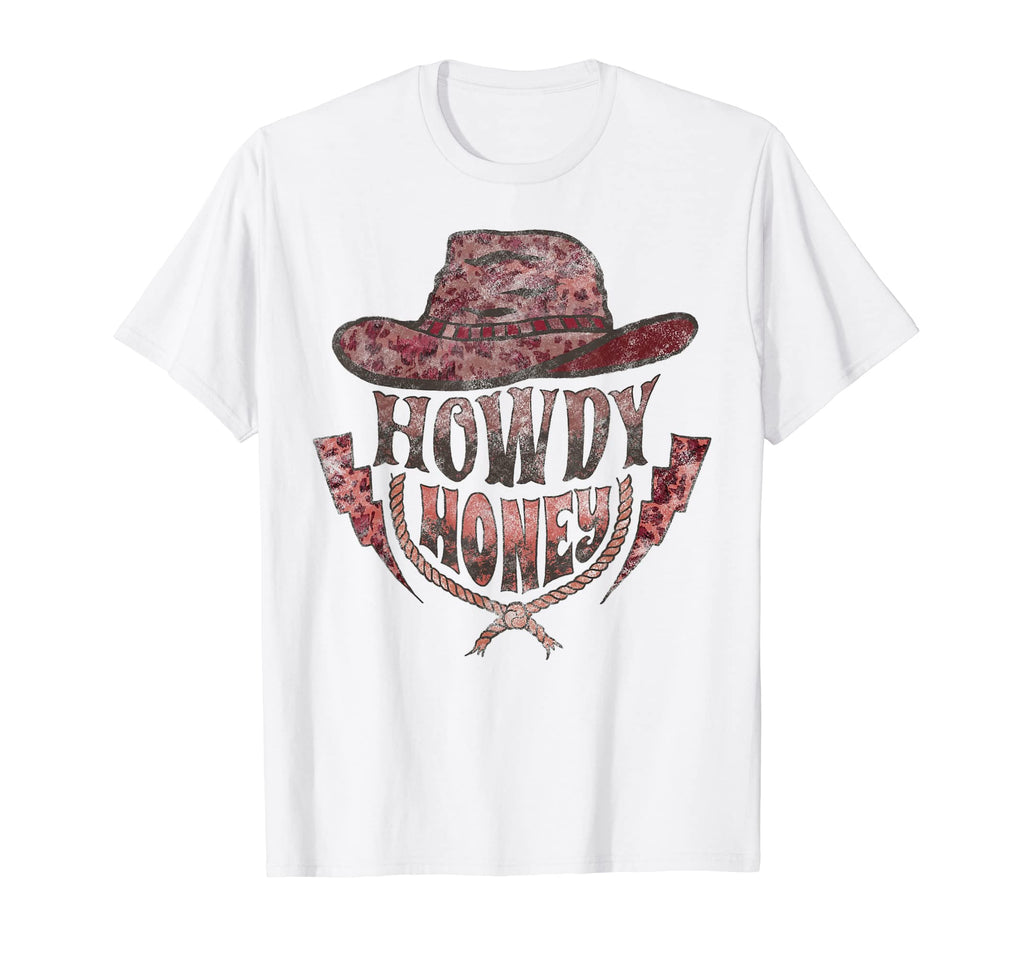 Howdy Honey Western Valentines Day Cowboy T-Shirt - Novelty Apparel Unisex - T-Shirt, Sweatshirt, Hoodie