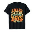 Life Is Better My Proud Mom T-Shirt - Aesthetic Graphic for Adults - T-Shirt, Sweatshirt, Hoodie