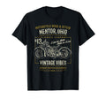 Mentor Oh Usa Distressed Motorcycle T-Shirt - Graphic Print Unisex - T-Shirt, Sweatshirt, Hoodie