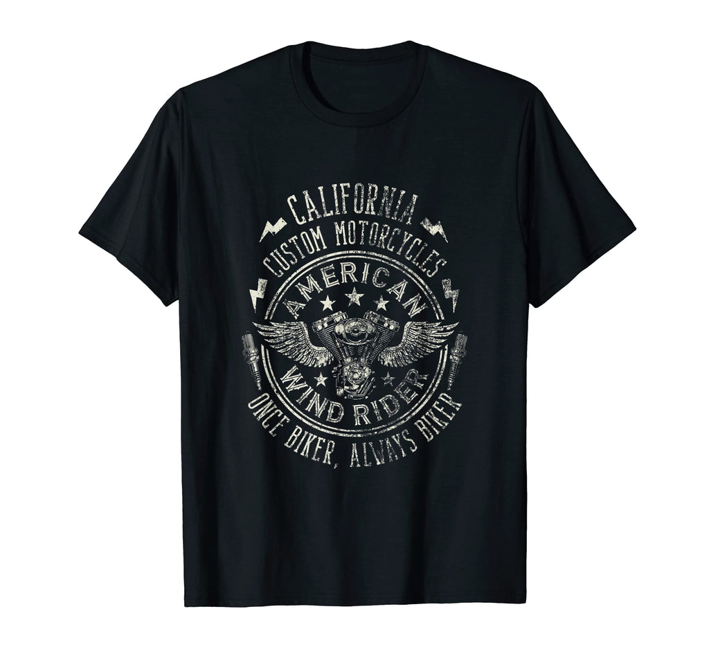American Custom Motorcycles T-Shirt - Aesthetic Graphic for Adults - T-Shirt, Sweatshirt, Hoodie