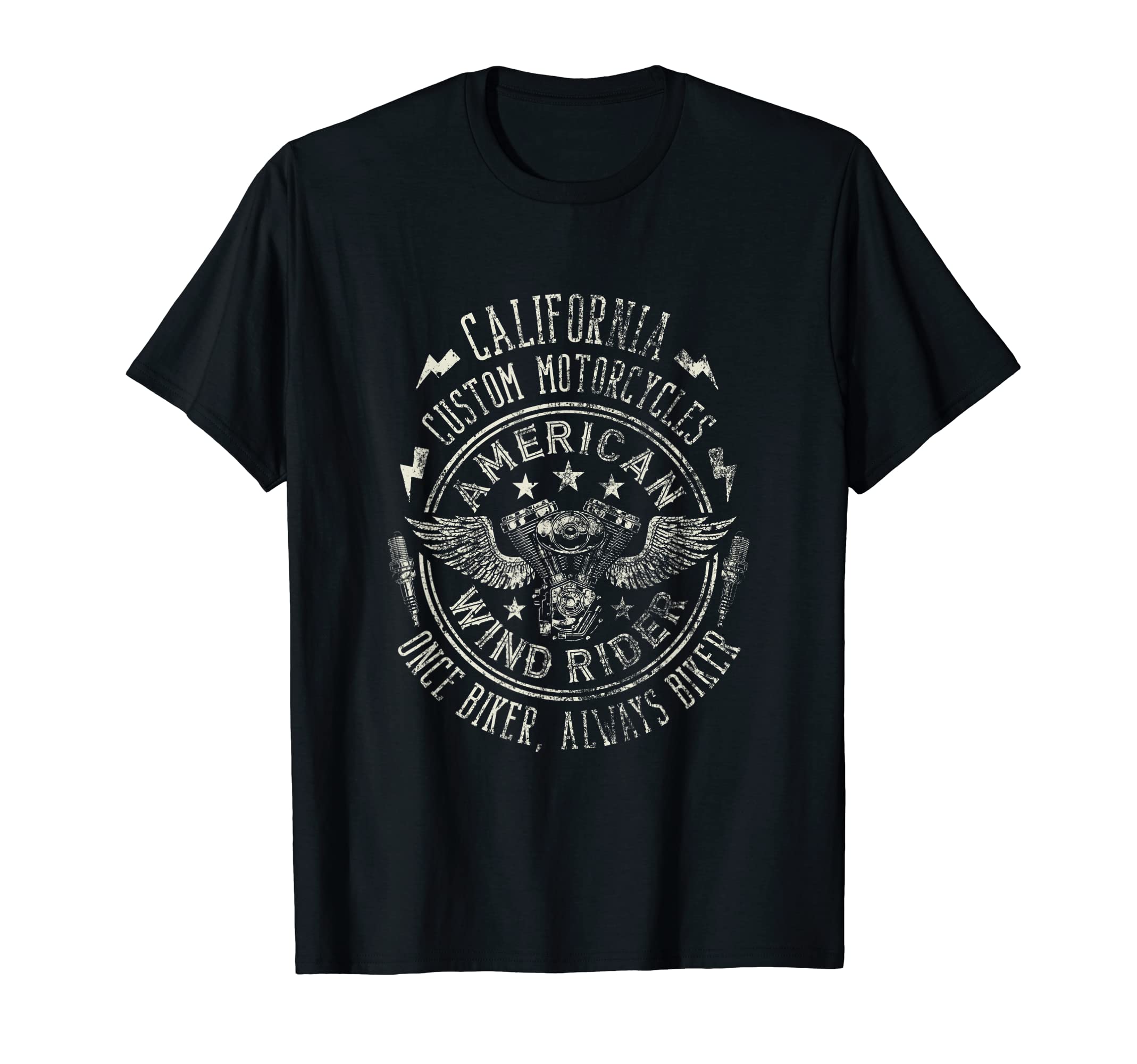 American Custom Motorcycles T-Shirt - Aesthetic Graphic for Adults - T-Shirt, Sweatshirt, Hoodie