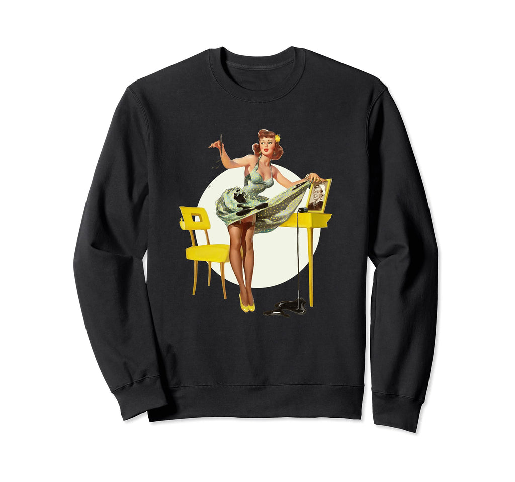1940S Pin Up Sexy American Art Sweatshirt - Streetwear Style Men Women - T-Shirt, Sweatshirt, Hoodie