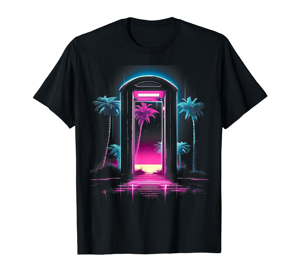 Vaporwave Phone Booth 80S Synthwave T-Shirt - Streetwear Style for Adults - T-Shirt, Sweatshirt, Hoodie