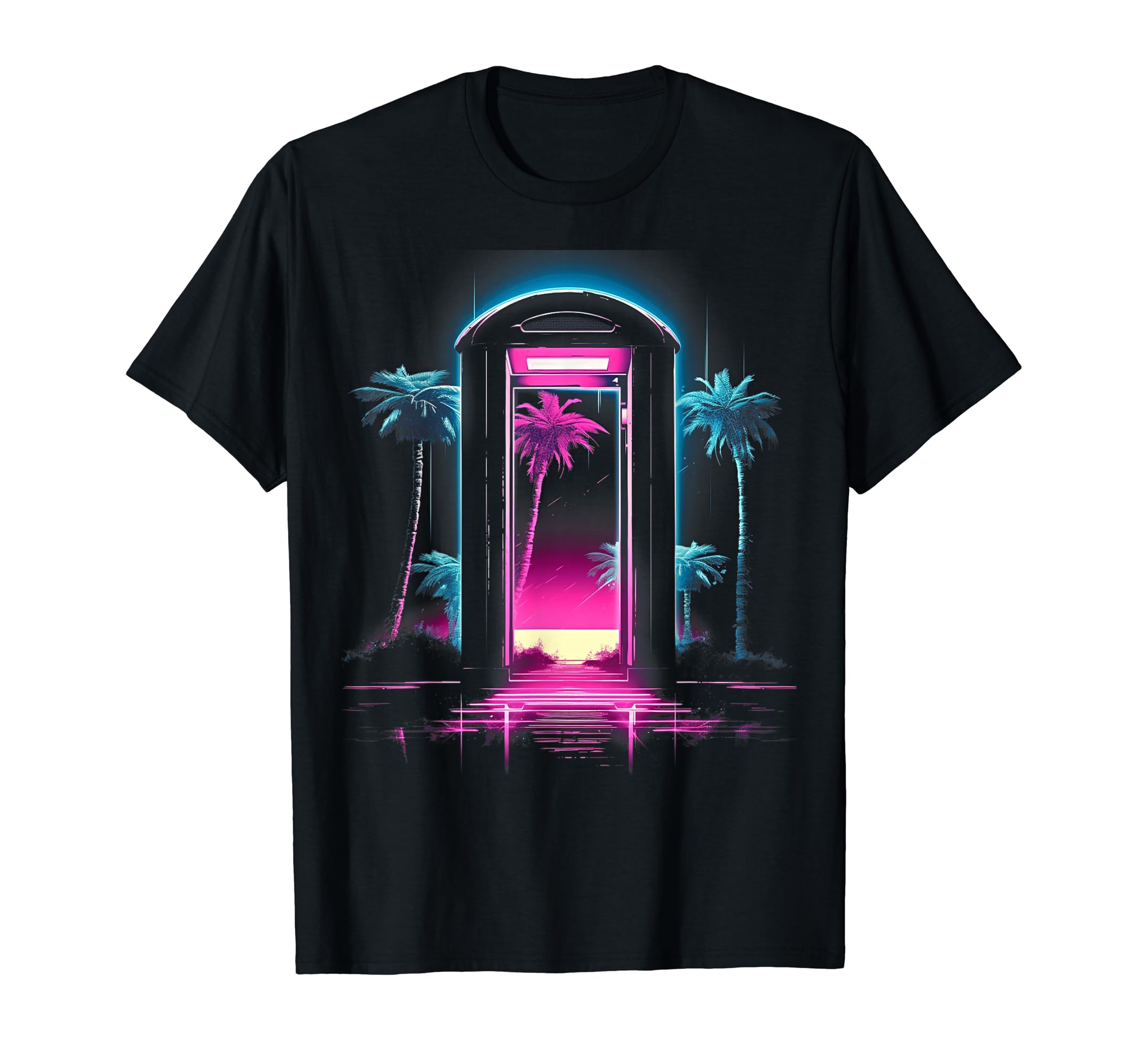 Vaporwave Phone Booth 80S Synthwave T-Shirt - Streetwear Style for Adults - T-Shirt, Sweatshirt, Hoodie