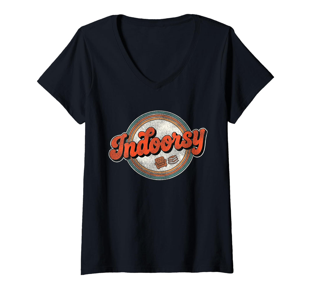 Womens Introvert Indoorsy Antisocial T-Shirt - Minimalist Print Men Women - T-Shirt, Sweatshirt, Hoodie