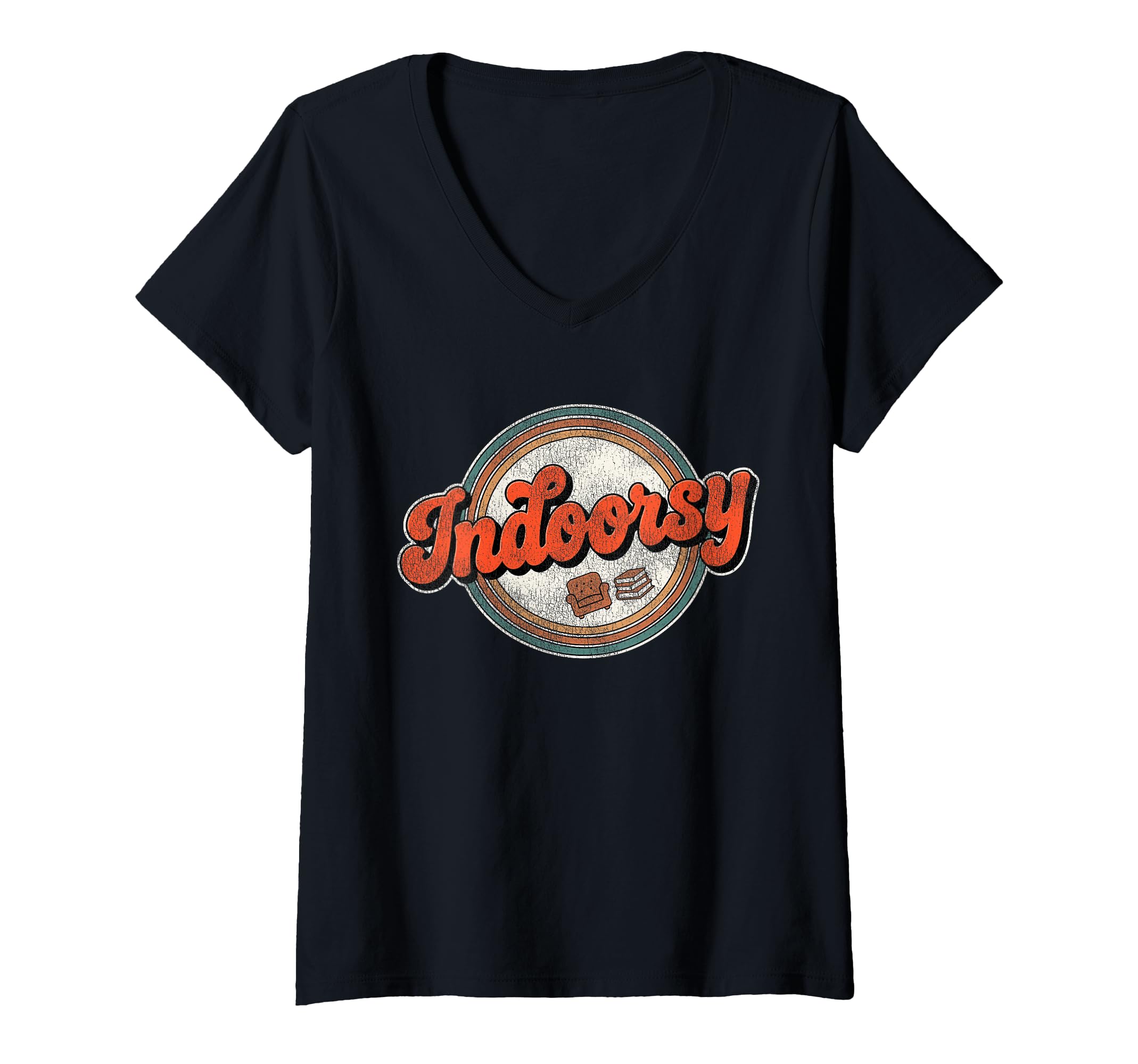 Womens Introvert Indoorsy Antisocial T-Shirt - Minimalist Print Men Women - T-Shirt, Sweatshirt, Hoodie