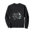 Stylish Motorcycle Sweatshirt - Fun Novelty Design for Adults - T-Shirt, Sweatshirt, Hoodie