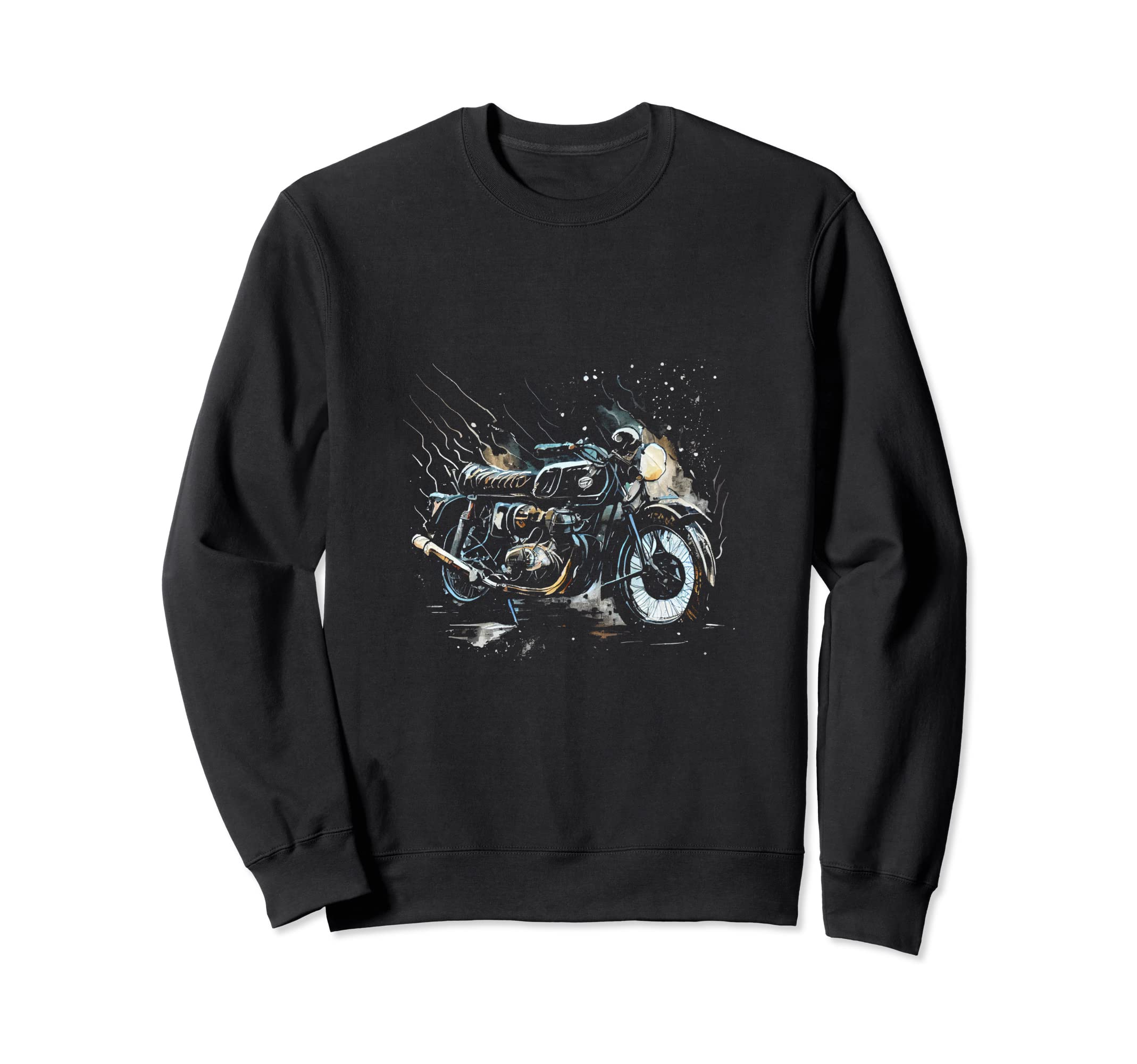 Stylish Motorcycle Sweatshirt - Fun Novelty Design for Adults - T-Shirt, Sweatshirt, Hoodie