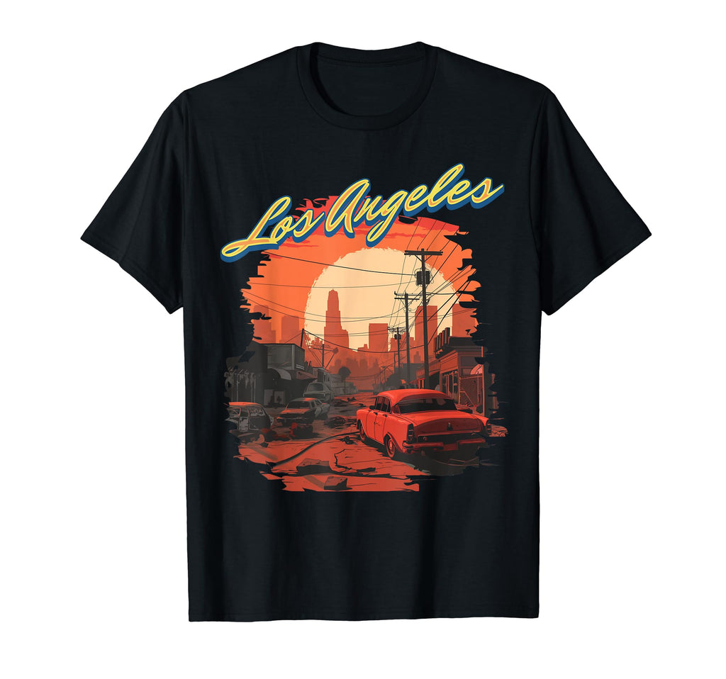 Los Angeles La Post Apocalyptic T-Shirt - Graphic Print Unisex - T-Shirt, Sweatshirt, Hoodie