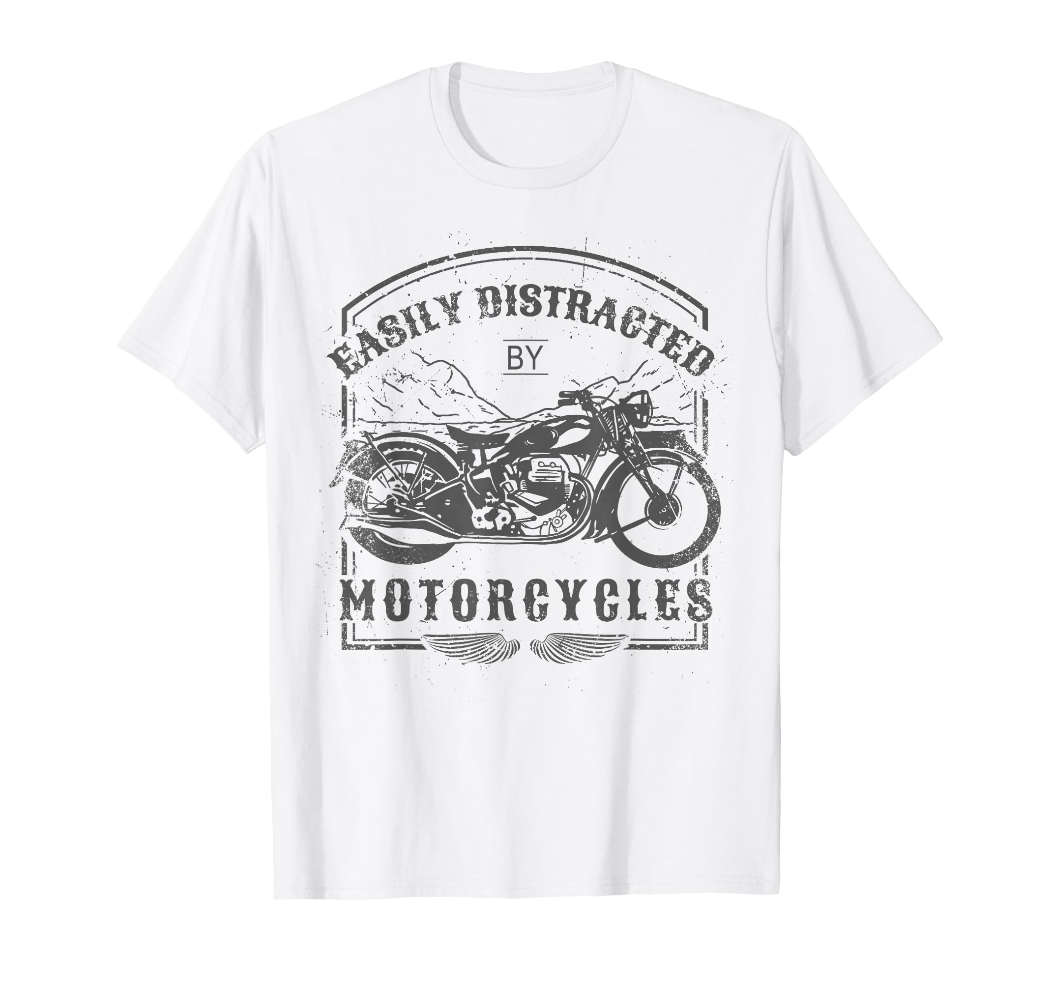 Easily Distracted Motorcycles Motorcycle T-Shirt - Minimalist Print Unisex - T-Shirt, Sweatshirt, Hoodie