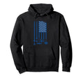 Workout American Flag Dumbbells Hoodie - Minimalist Print Men Women - T-Shirt, Sweatshirt, Hoodie