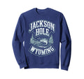 Jackson Hole Wyoming Trout Fly Sweatshirt - Minimalist Print Men Women - T-Shirt, Sweatshirt, Hoodie